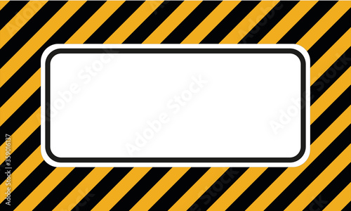 fond ou bannière lignes diagonales noir et jaune représentant un danger ou limite avec insertion texte