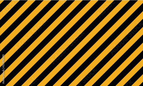 fond ou bannière lignes diagonales noir et jaune représentant un danger ou limite