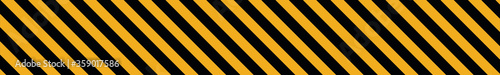 fond ou bannière lignes diagonales noir et jaune représentant un danger ou limite