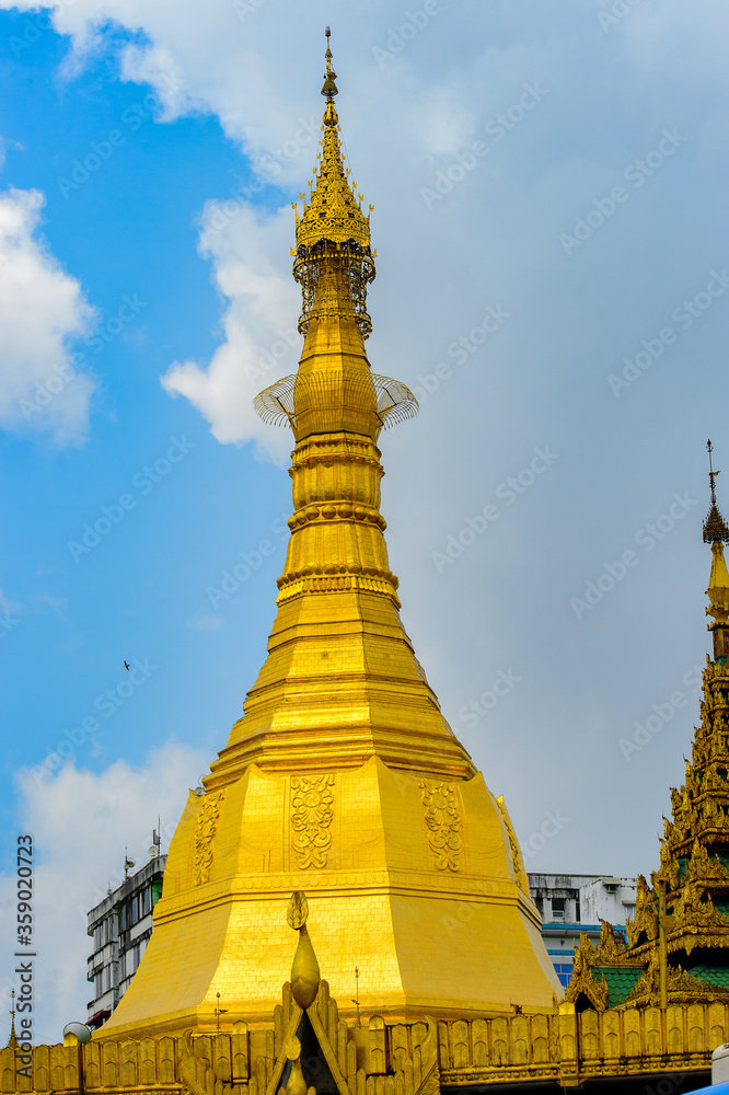 Fototapeta premium It's Architecture of Yangon, the former capital of Myanmar.
