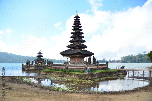 Pura Ulun Danu Beratan is located on shores of lake Beratan in Bali, Indonesia. Believed to be built in 1663, it is a major Hindu Shivaite temple.