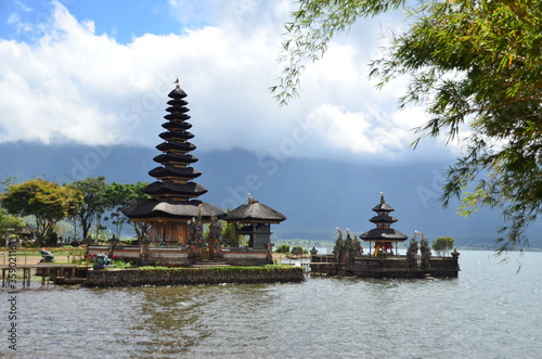 Pura Ulun Danu Beratan is located on shores of lake Beratan in Bali  Indonesia. Believed to be built in 1663  it is a major Hindu Shivaite temple.