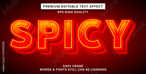 text effect spicy