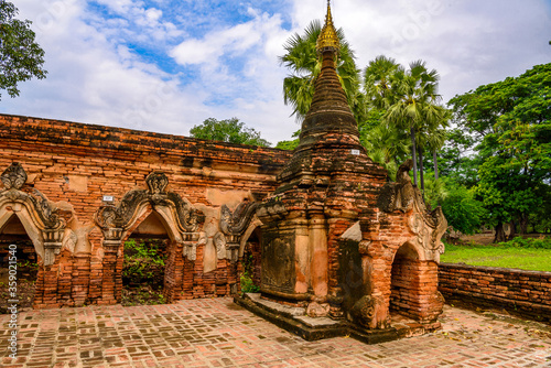 It's Yadana Hsemee Pagoda, Inwa, Mandalay Region, Burma. One of the attractions for tourists