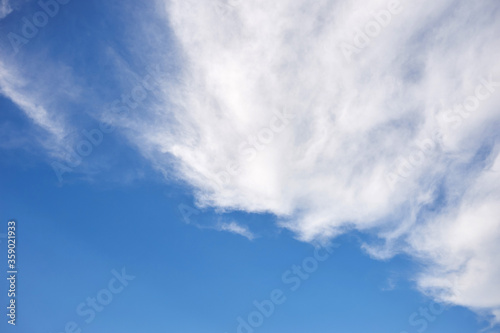 Blue sky and white clouds. 