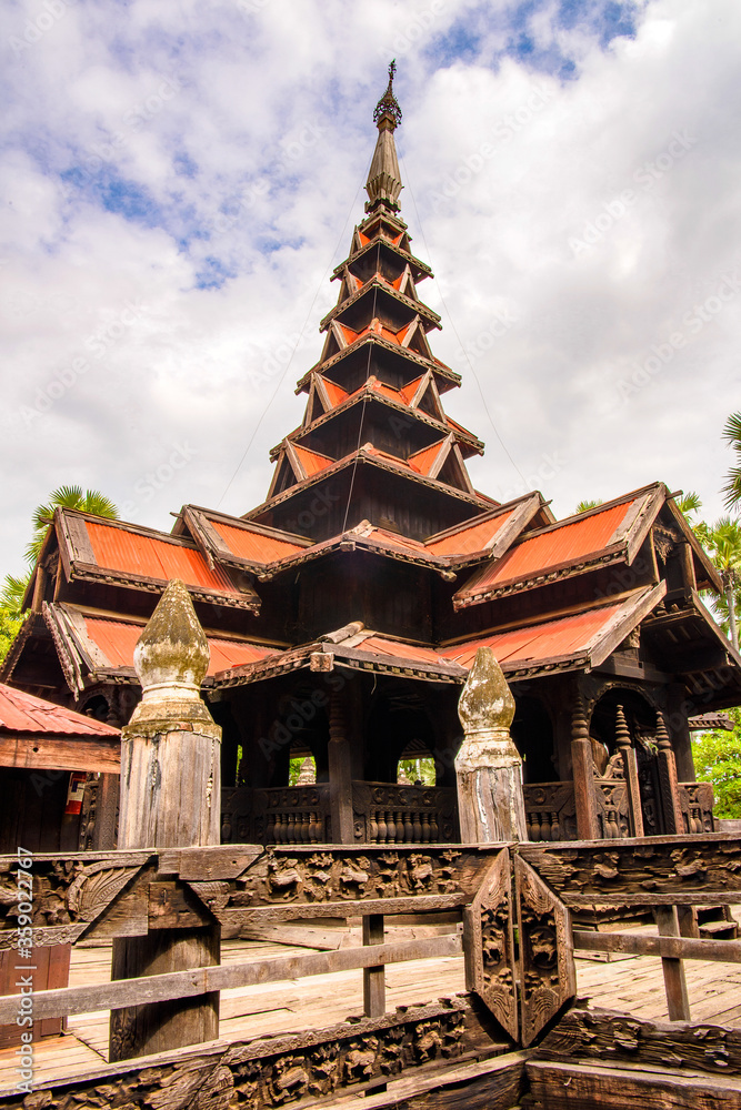 It's Bagaya Monastery (Maha Waiyan Bontha Bagaya), Inwa, Mandalay Region, Burma. It was built in 1593 It's Bagaya Monastery (Maha Waiyan Bontha Bagaya), Inwa, Mandalay Region, Burma. It was built in 1593