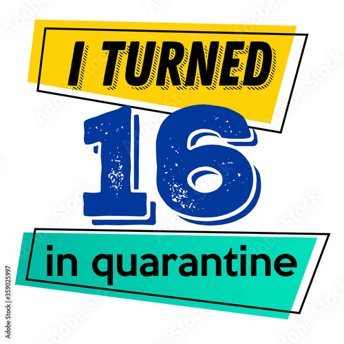 I turned 16 in quarantine vector quote