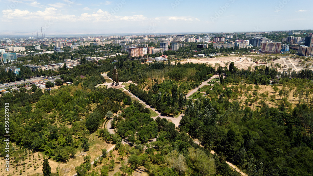 View of the city of Bishkek. Kyrgyzstan.