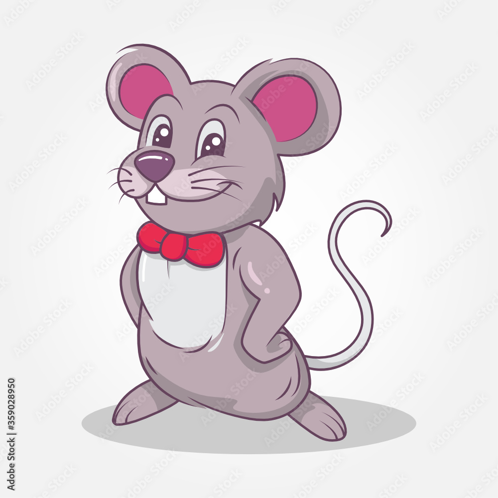 Mouse cute illustration hand-drawn style Mouse cute illustration hand-drawn style