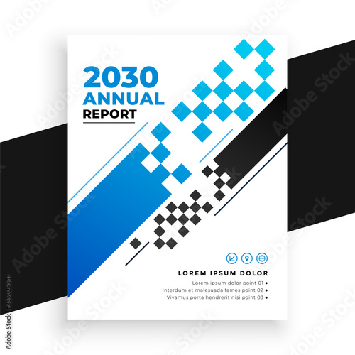 abstract modern business annual report brochure template