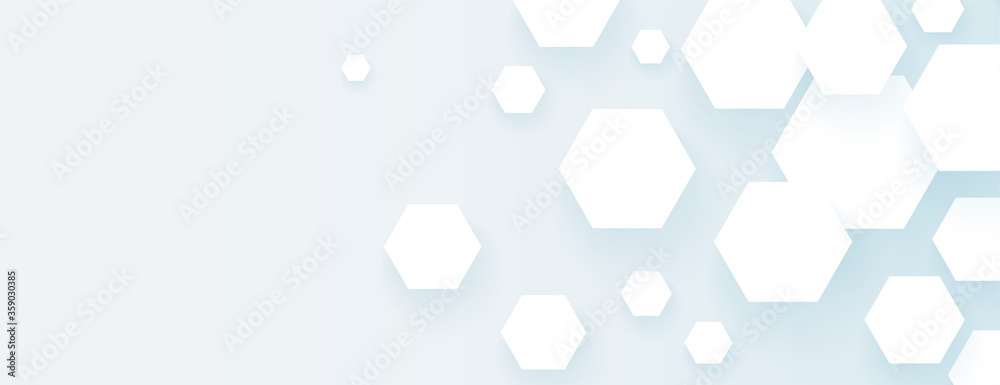 hexagonal shapes empty wide banner abstract design hexagonal shapes empty wide banner abstract design