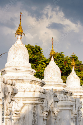 It's Kuthodaw Pagoda (Mahalawka Marazein), (Royal Merit), is a Buddhist stupa, in Mandalay, Burma (Myanmar), that contains the world's largest book. photo