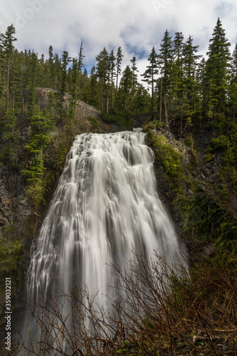 Narada Falls In Spring At Mount Rainier National Park