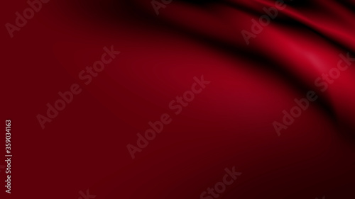 Red luxury fabric background with copy space