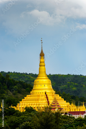 It's Maha Bodhi Ta Htaung ('a thousand great Bo trees'), a famous Buddhist region and monastery, Monywa Township, Sagaing Area, Myanmar (Burma)