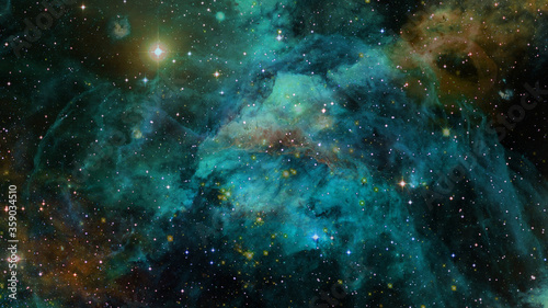 Fototapeta Naklejka Na Ścianę i Meble -  Space scene with stars and galaxies. Elements of this image furnished by NASA