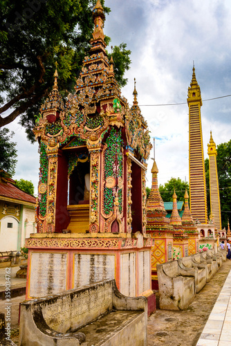 It's Thambuddhe Pagoda Complex (Sambuddhe), one of the famous pagodas in Monywa of Sagaing Region. photo