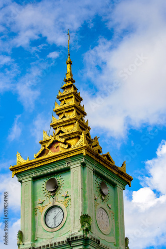 It's Thambuddhe Pagoda Complex (Sambuddhe), one of the famous pagodas in Monywa of Sagaing Region. photo