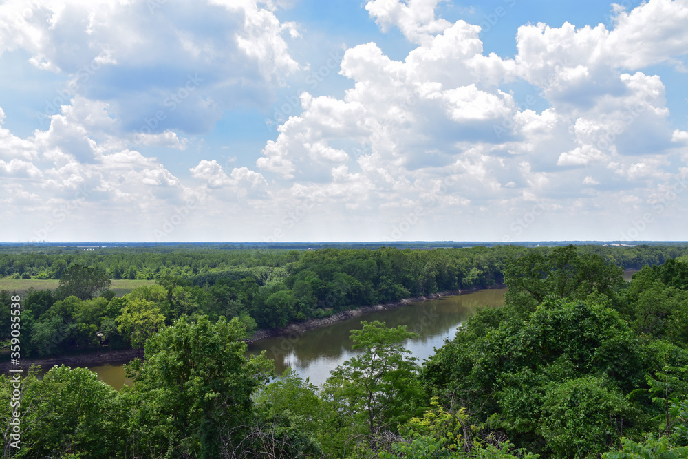 Fototapeta premium landscape with river