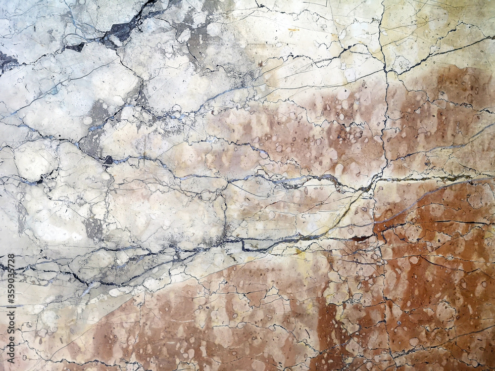 Naklejka premium Red brown marble. Natural texture background. Close-up