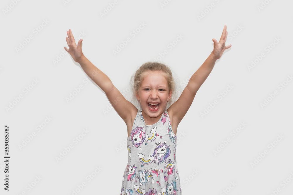 Laughing cute girl portrait. Little girl smiling Laughing cute girl portrait. Little girl smiling
