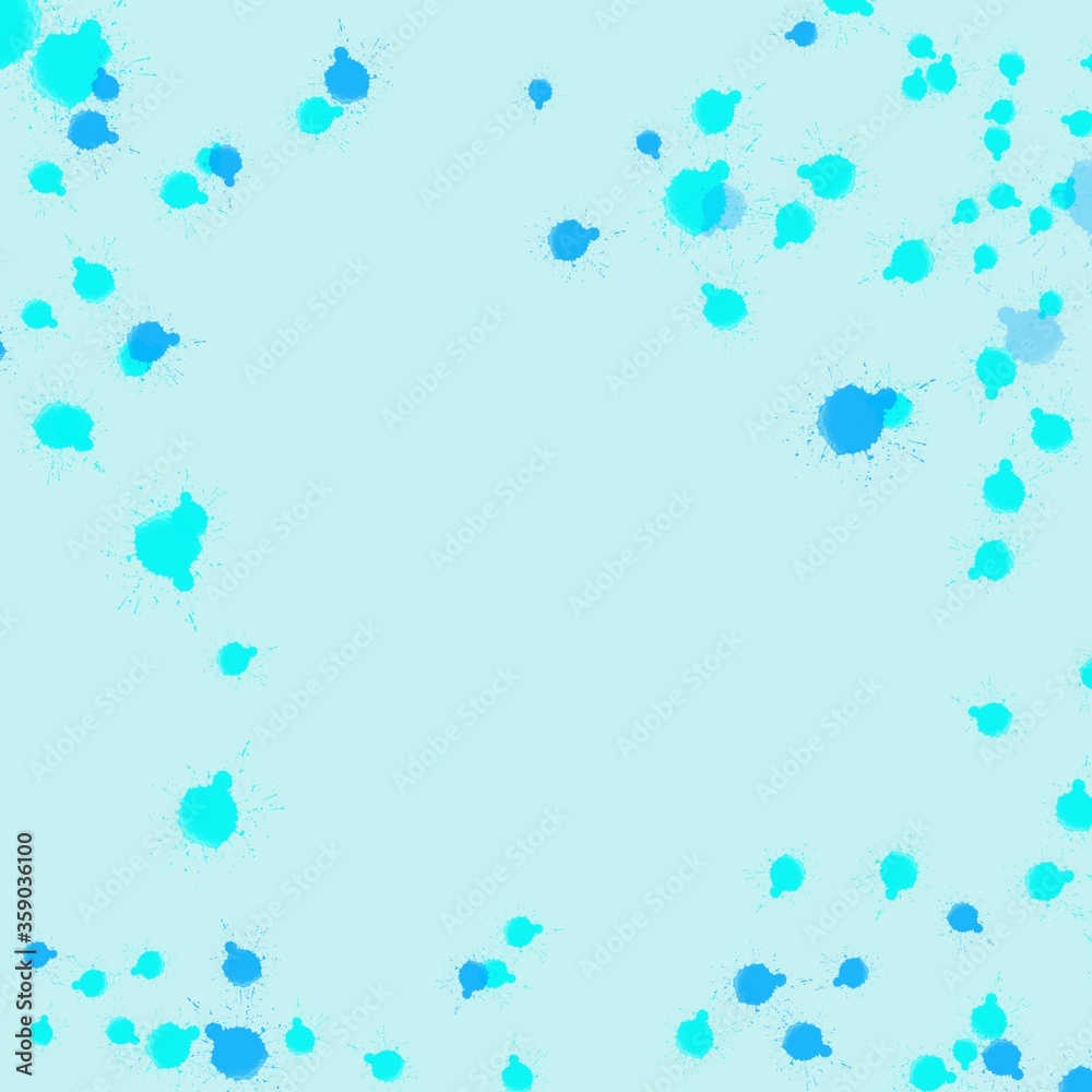 abstract blue background with splashes