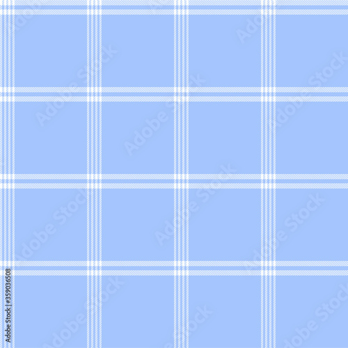 Tartan Seamless pattern. White and blue check plaid background for decorations, textile and clothing fabric.