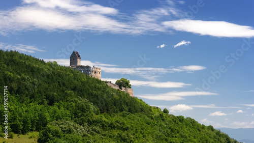 фотографія Castle ruins of Topolcany, old castle breakaway in Slovakia