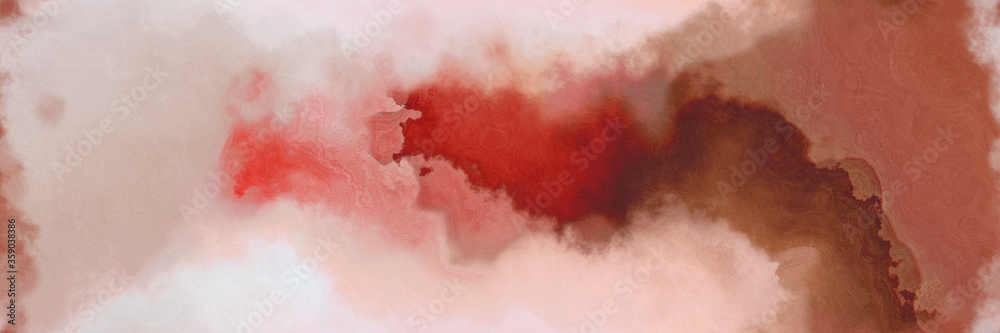 abstract watercolor background with watercolor paint with silver, saddle brown and sienna colors. can be used as web banner or background