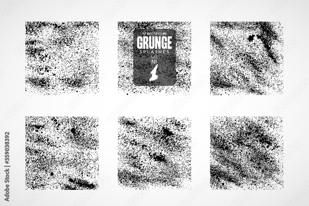 Grunge black chalk texture on white background. Template for a banner, poster, notebook, invitation, retro and urban designs with modern hand drawn ink grunge texture. Vector illustration