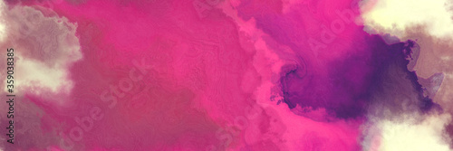 abstract watercolor background with watercolor paint with mulberry , moderate pink and wheat colors. can be used as web banner or background