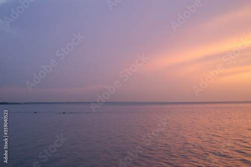 evening sunset over the sea