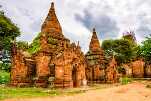 It s Payathonzu Temple  Bagan Archaeological Zone  Burma. One of the main sites of Myanmar.