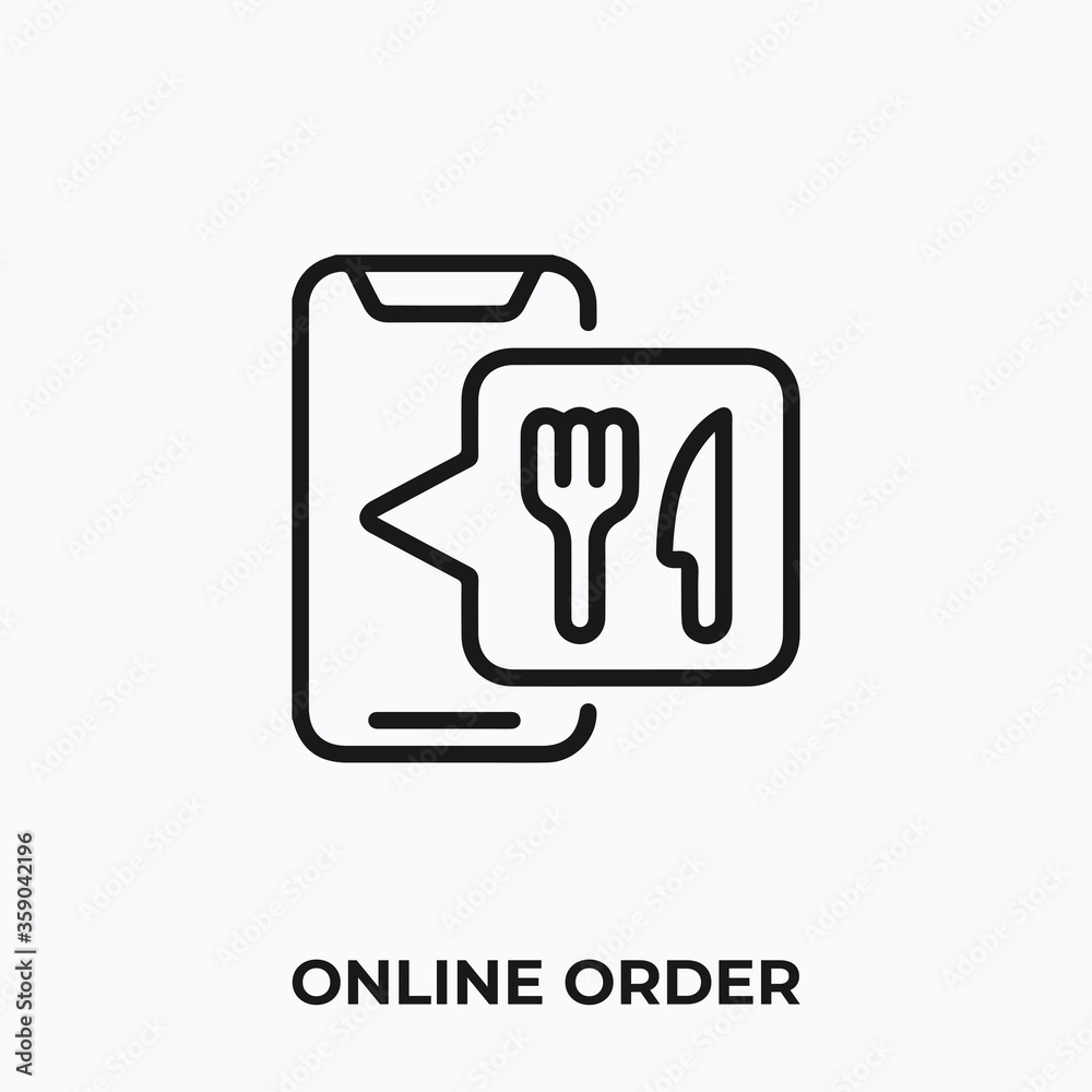 online order icon vector. online order sign symbol online order icon vector. online order sign symbol