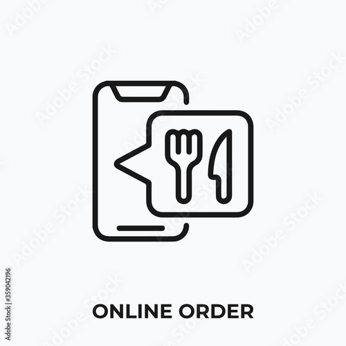 online order icon vector. online order sign symbol