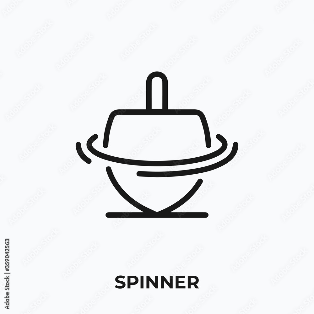 Obraz premium spinner icon vector. spinner sign symbol.