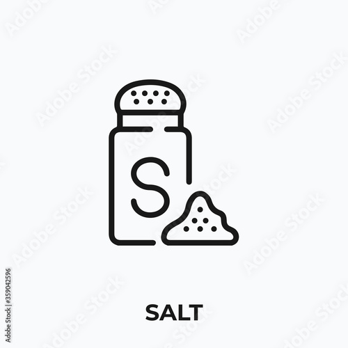 salt icon vector. salt sign symbol.