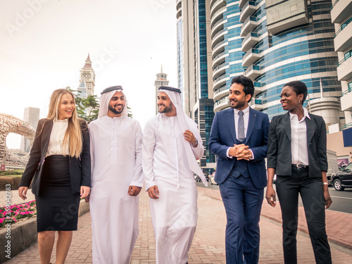 Group of businessmen in Dubai © oneinchpunch