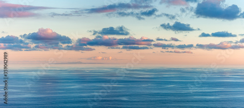 Soft Light at Blue Hour Over Santa Maria as Seen from Sao Miguel  Azores Islands