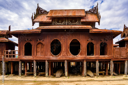 It's Shwe Yan Pyay Monastery in Nyaungshwe township, Myanmar. photo