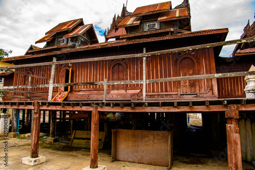 It's Shwe Yan Pyay Monastery in Nyaungshwe township, Myanmar. photo