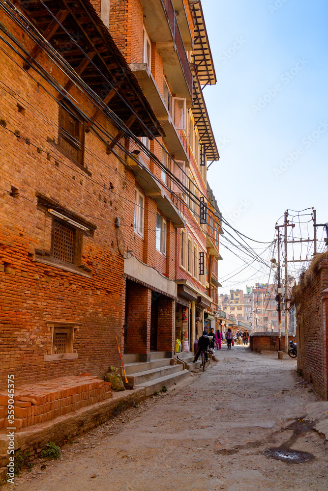 Architecture of Kathmandu, the capital city of the Federal Democratic Republic of Nepal, Asia