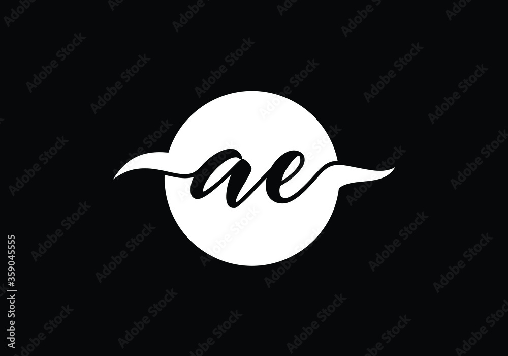 Initial Monogram Letter A E Logo Design Vector Template. A E Letter Logo Design Initial Monogram Letter A E Logo Design Vector Template. A E Letter Logo Design