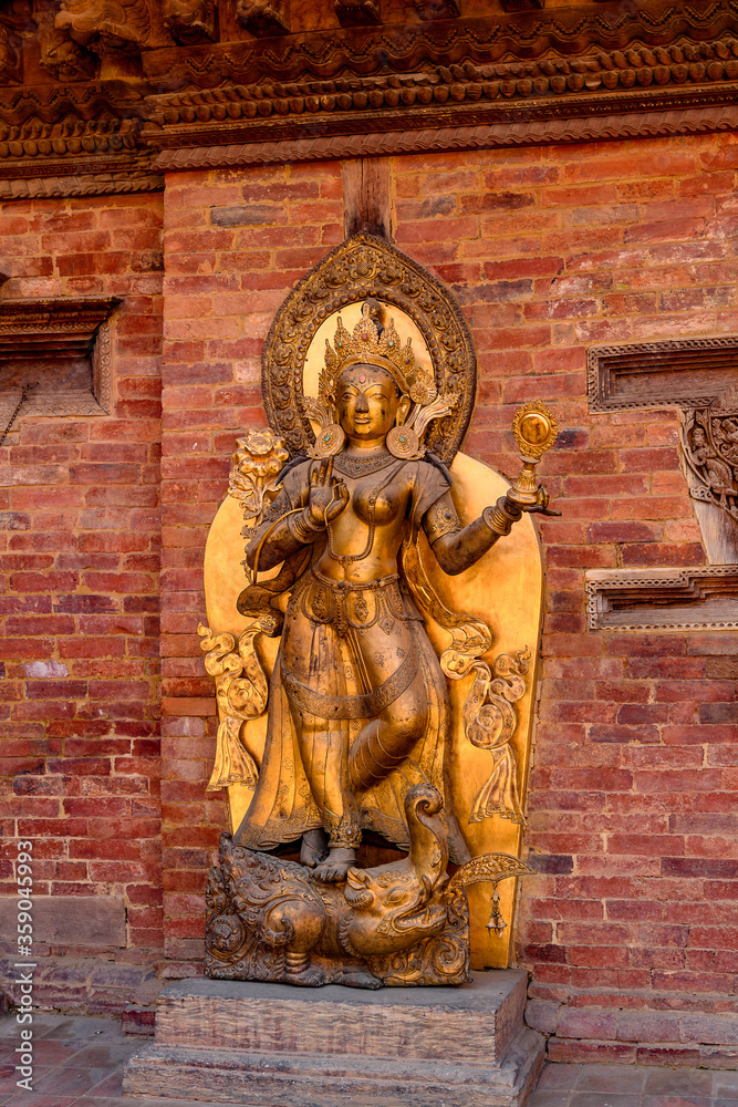 Buddha temple in Kathmandu, the capital city of the Federal Democratic Republic of Nepal, Asia