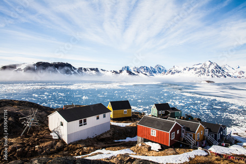 Winter landscape, eastern Greenland.