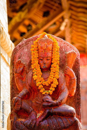 Religious figure in Lalitpur Metropolitan City (Patan), the third largest city of Nepal, Asia