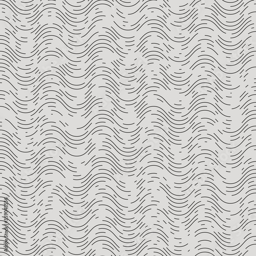 Line art vector background seamless, noise wave pattern abstract texture
