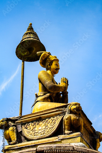 Figure in Bhaktapur,  an ancient Newar city in the east corner of the Kathmandu Valley, Nepal, UNESCO World Heritage Site photo