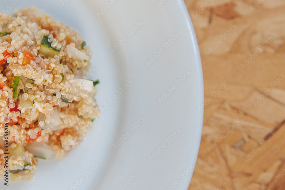 quinoa on a plate