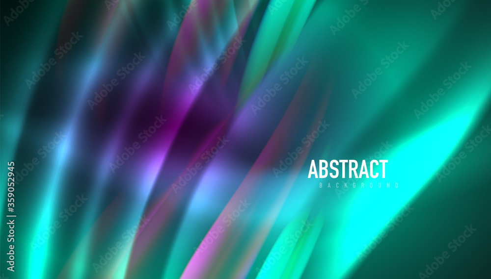Naklejka premium Fluid wave lines background. Trendy abstract layout template for business or technology presentation, internet poster or web brochure cover, wallpaper